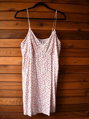 Abound Summer Red Floral Dress Wrap Tie